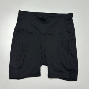 CALIA HIGH RISE BLACK BIKE SHORTS 5"